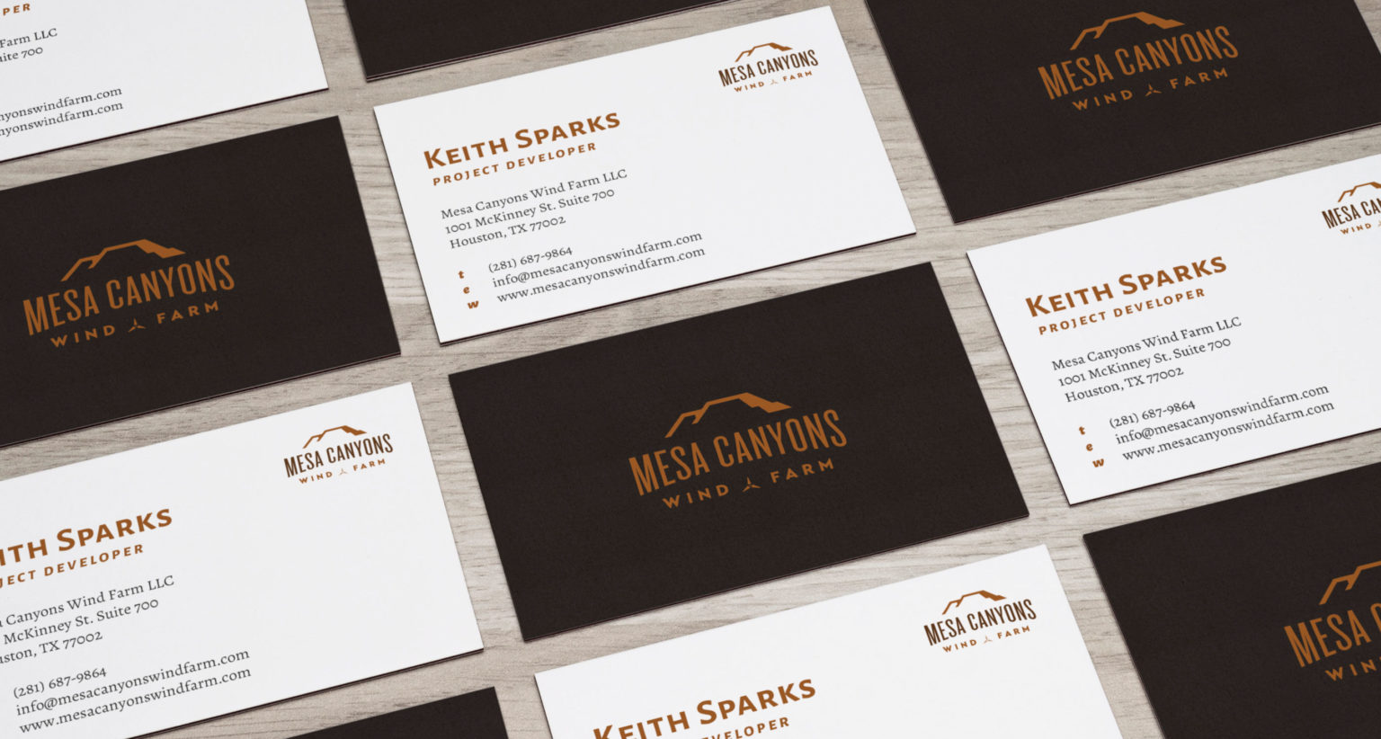 Mesa Canyons business cards