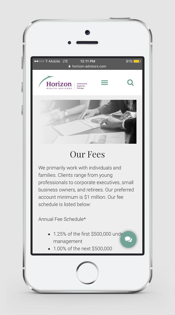 Horizon web mobile 12