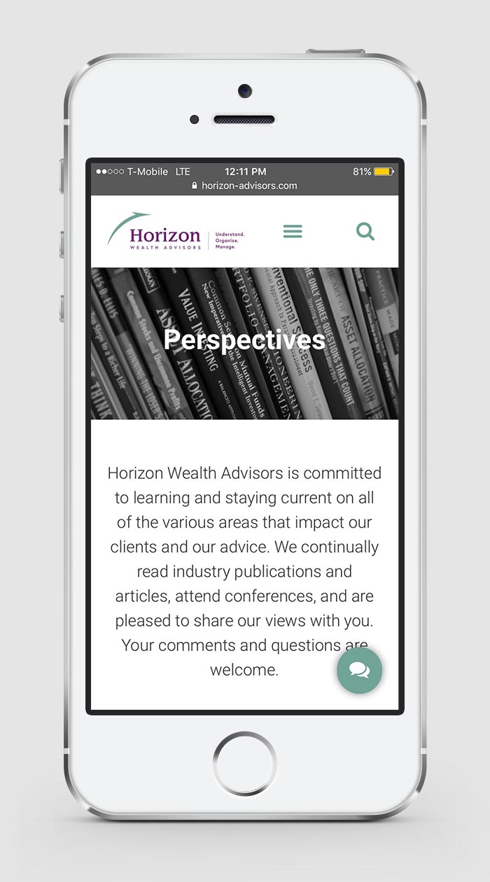 Horizon web mobile 6